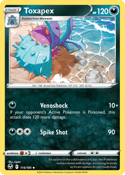 Toxapex Pokémon card