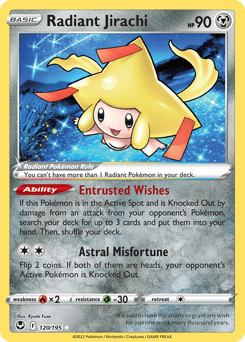 Radiant Jirachi 120/195 — Silver Tempest