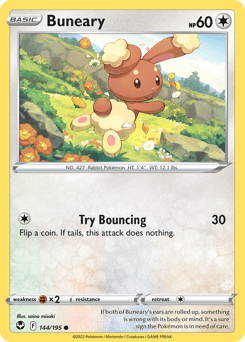 Buneary 144/195 — Silver Tempest