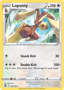 Lopunny 145/195 — Silver Tempest