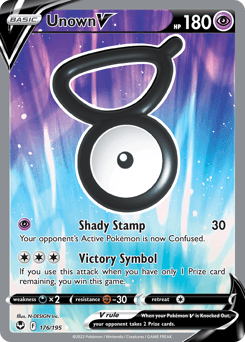 Unown V 176/195 — Silver Tempest