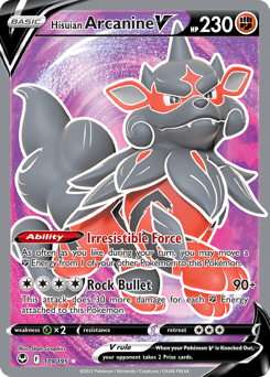 Hisuian Arcanine V 179/195 — Silver Tempest