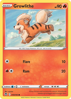 Growlithe 19/195 — Silver Tempest