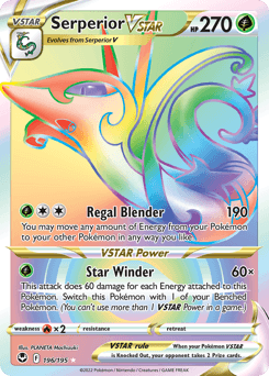 Serperior VSTAR 196/195 — Silver Tempest