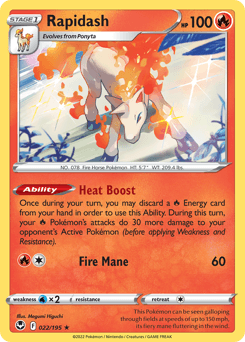 Rapidash 22/195 — Silver Tempest