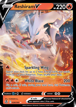 Reshiram V 24/195 — Silver Tempest