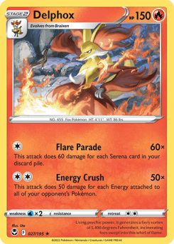 Delphox 27/195 — Silver Tempest