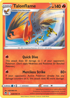 Talonflame 29/195 — Silver Tempest