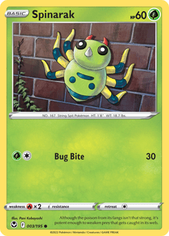 Spinarak 3/195 — Silver Tempest