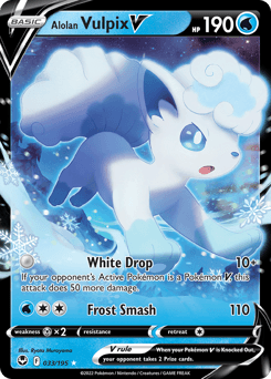 Alolan Vulpix V 33/195 — Silver Tempest