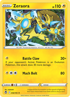 Zeraora 56/195 — Silver Tempest
