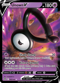 Unown V 65/195 — Silver Tempest