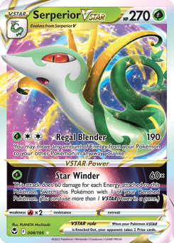 Serperior VSTAR 8/195 — Silver Tempest