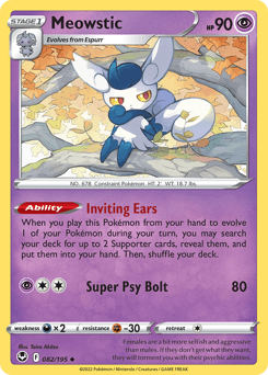 Meowstic 82/195 — Silver Tempest