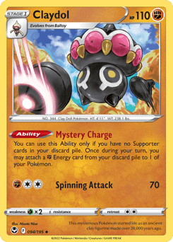 Claydol 94/195 — Silver Tempest