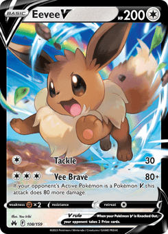 Eevee V 108/159 — Crown Zenith