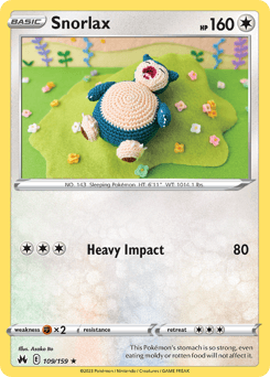 Snorlax 109/159 — Crown Zenith