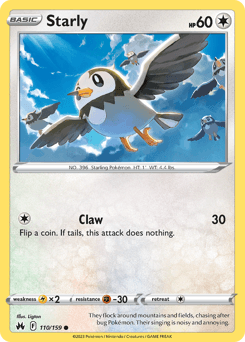 Starly 110/159 — Crown Zenith