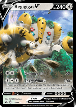Regigigas V 113/159 — Crown Zenith