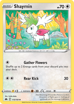 Shaymin 115/159 — Crown Zenith