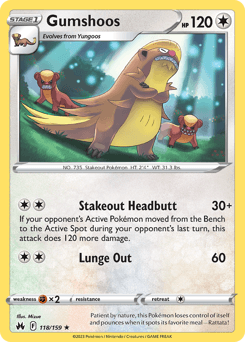 Gumshoos 118/159 — Crown Zenith