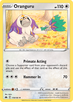 Oranguru 119/159 — Crown Zenith