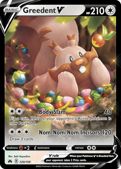 Greedent V 120/159 — Crown Zenith