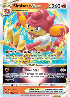 Simisear VSTAR 23/159 — Crown Zenith