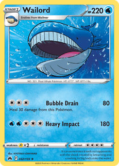 Wailord 32/159 — Crown Zenith