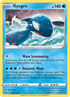 Kyogre 36/159 — Crown Zenith