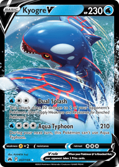 Kyogre V 37/159 — Crown Zenith