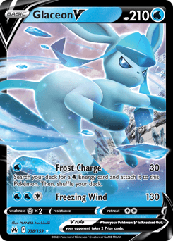 Glaceon V 38/159 — Crown Zenith