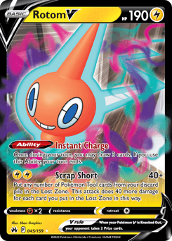 Rotom V 45/159 — Crown Zenith