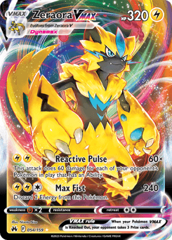 Zeraora VMAX 54/159 — Crown Zenith
