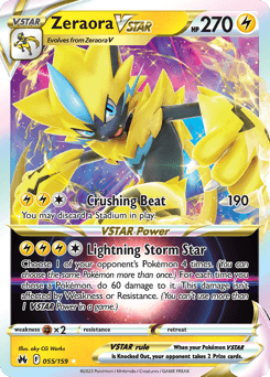 Zeraora VSTAR 55/159 — Crown Zenith
