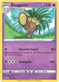 Exeggutor 58/159 — Crown Zenith