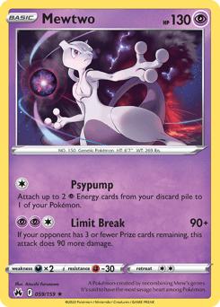 Mewtwo 59/159 — Crown Zenith