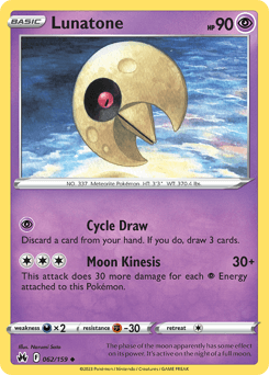 Lunatone 62/159 — Crown Zenith