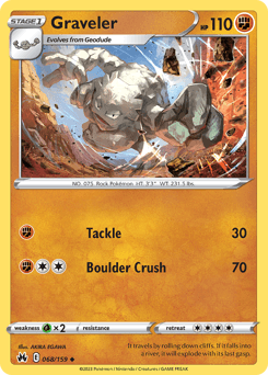 Graveler 68/159 — Crown Zenith