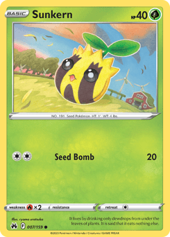 Sunkern 7/159 — Crown Zenith