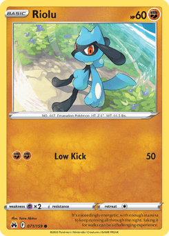 Riolu 71/159 — Crown Zenith