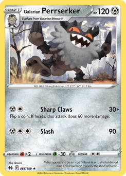 Perrserker Pokémon card