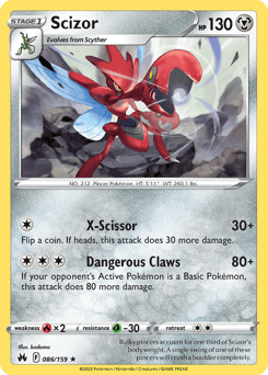 Scizor 86/159 — Crown Zenith