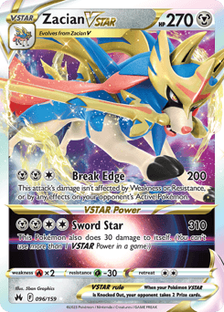 Zacian VSTAR 96/159 — Crown Zenith