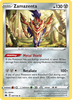 Zamazenta 97/159 — Crown Zenith