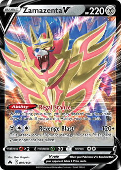 Zamazenta V 98/159 — Crown Zenith