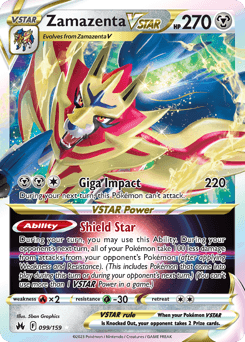 Zamazenta VSTAR 99/159 — Crown Zenith