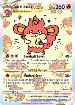 Simisear VSTAR GG37/70 — Crown Zenith Galarian Gallery