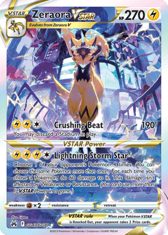 Zeraora VSTAR GG43/70 — Crown Zenith Galarian Gallery