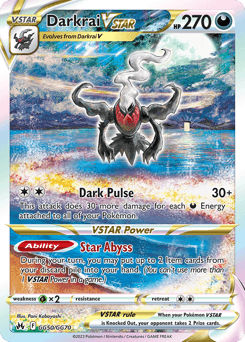 Darkrai VSTAR GG50/70 — Crown Zenith Galarian Gallery